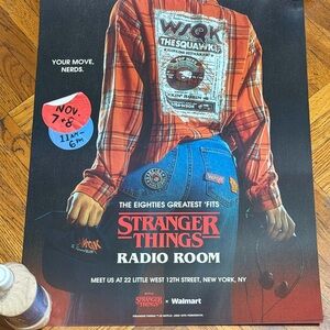 STRANGER THINGS x Walmart ‘Radio Room’ NYC Pop-Up Poster